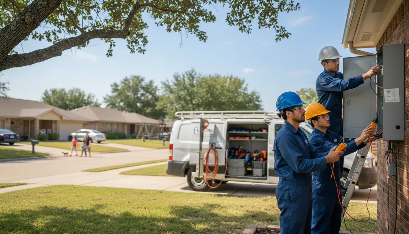 Certified electrician providing emergency electrical services in Ollie, IA